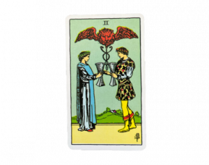 Two of Cups — Albano-Waite Tarot Deck